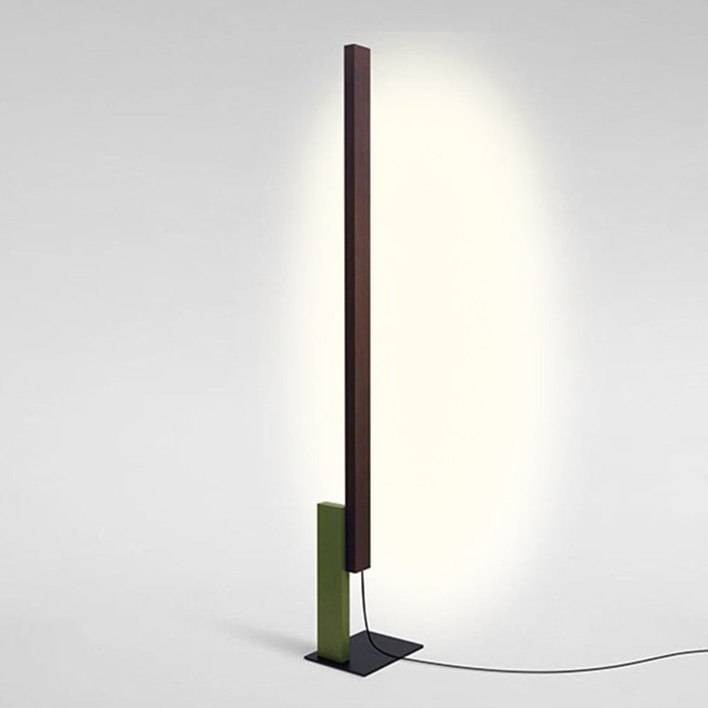 Edge Minimalist Linear Wood/Metal Floor Lamp , 4 Color - Cueteks
