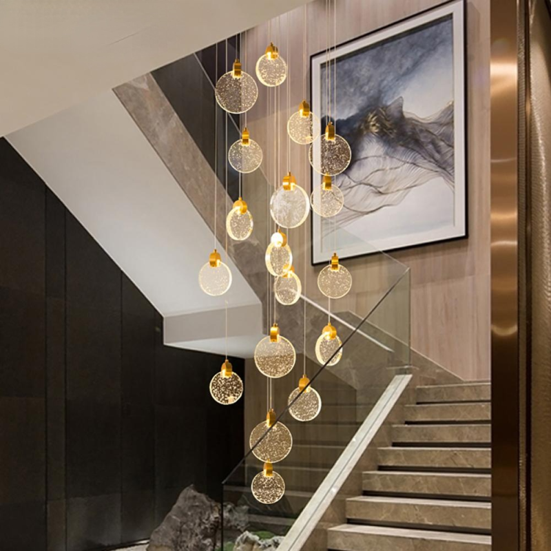 Kristy Minimalist Round  Metal/Crystal Chandelier, Gold - Cueteks