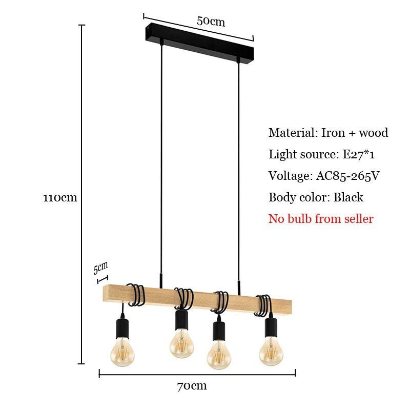 Alessio black four-light diagram with 70 cm width, 110 cm height and a note that bulbs are not included.