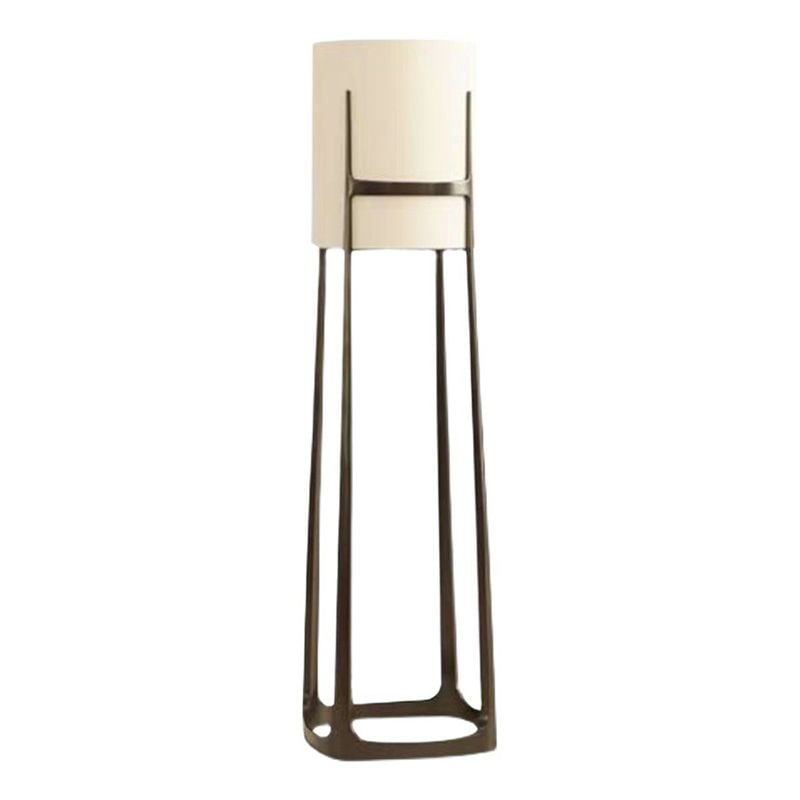 Eryn Modern Cylinder Metal Fabric Floor Lamp - Cueteks