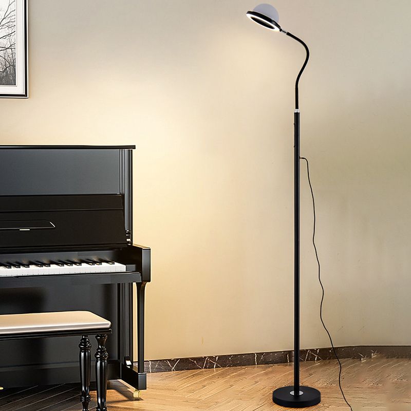 Eryn Modern Globe Metal Acrylic Floor Lamp - Cueteks