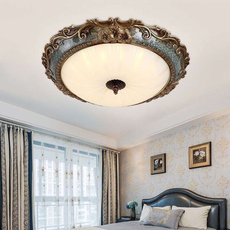 Eryn Flush Mount Ceiling Light, Brass/Resin - Cueteks