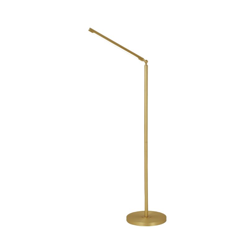 Edge Modern Linear Metal Acrylic Floor Lamp,Gold - Cueteks