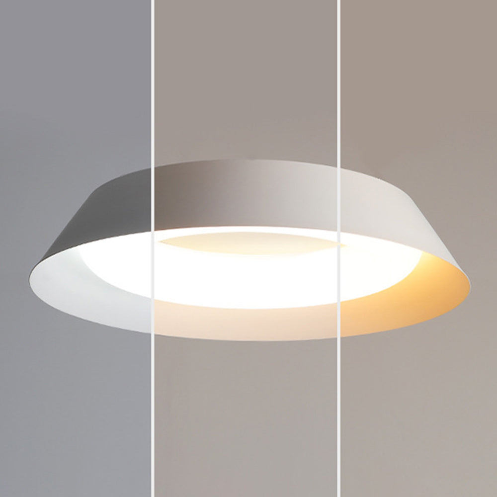 Three-panel image of Quinn showing cooler, neutral and warmer apparent light colours across the same bowl form.