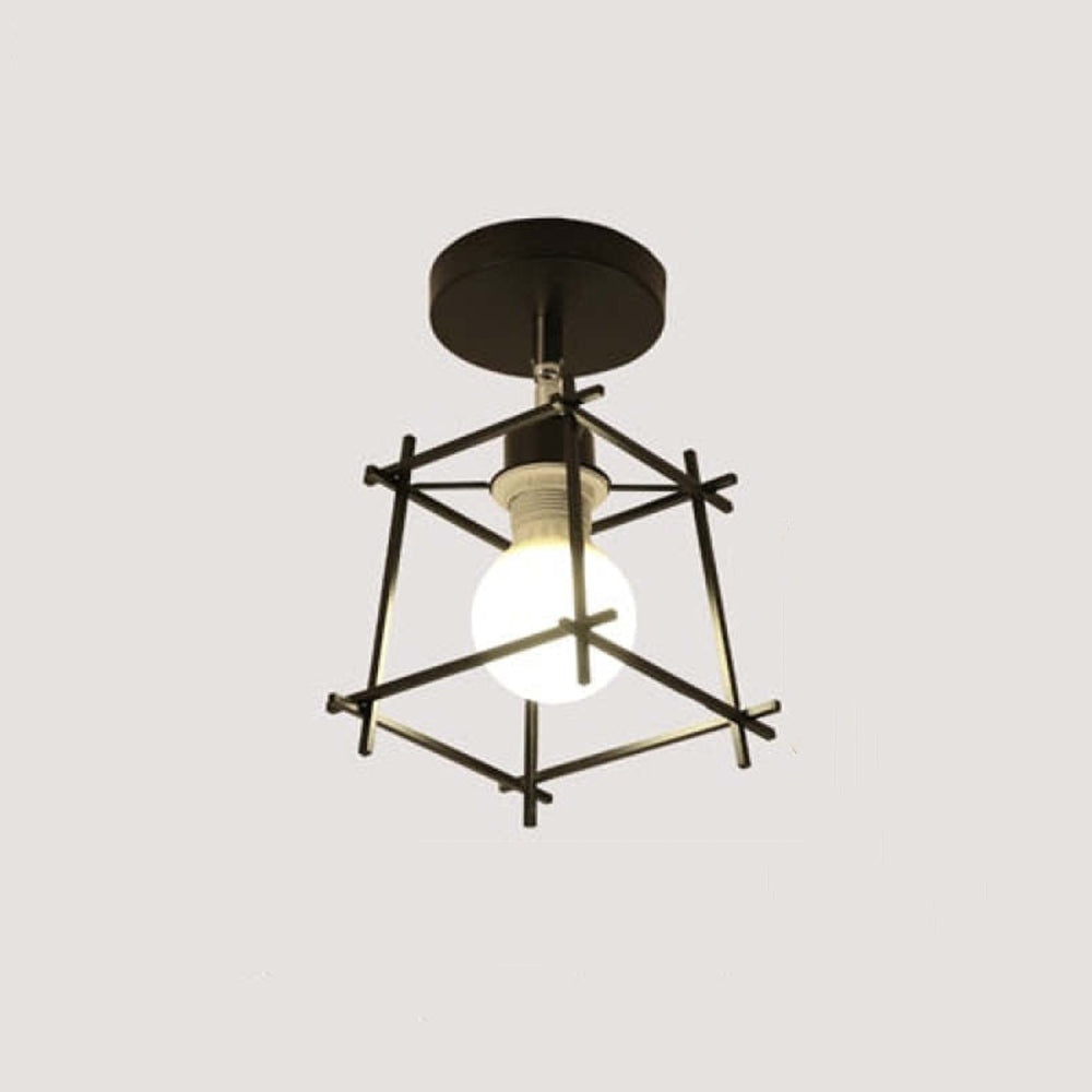 Herbert Modern Nordic Metal LED Flush Mount Ceiling Light, Black/White - Cueteks