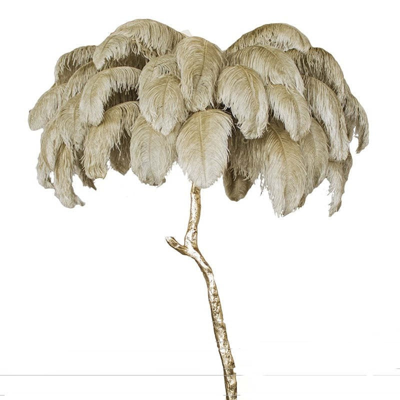 O'Moore Nordic Luxury Unique Ostrich Feather Floor Lamp/Table Lamp - Cueteks