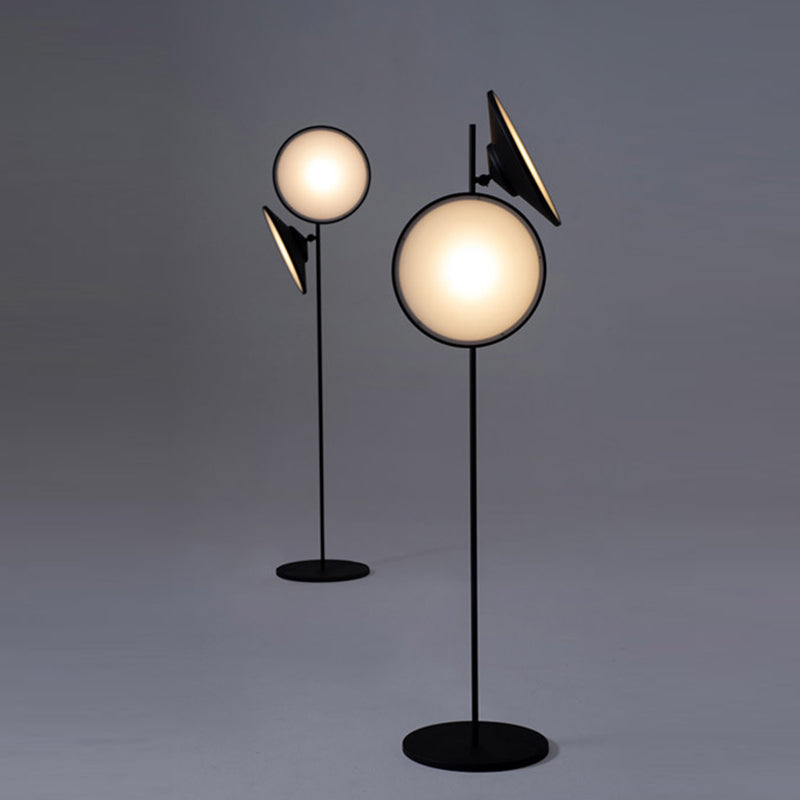 Salgado Trumpet Floor Lamp, Metal, Black, Living Room/Bedroom - Cueteks