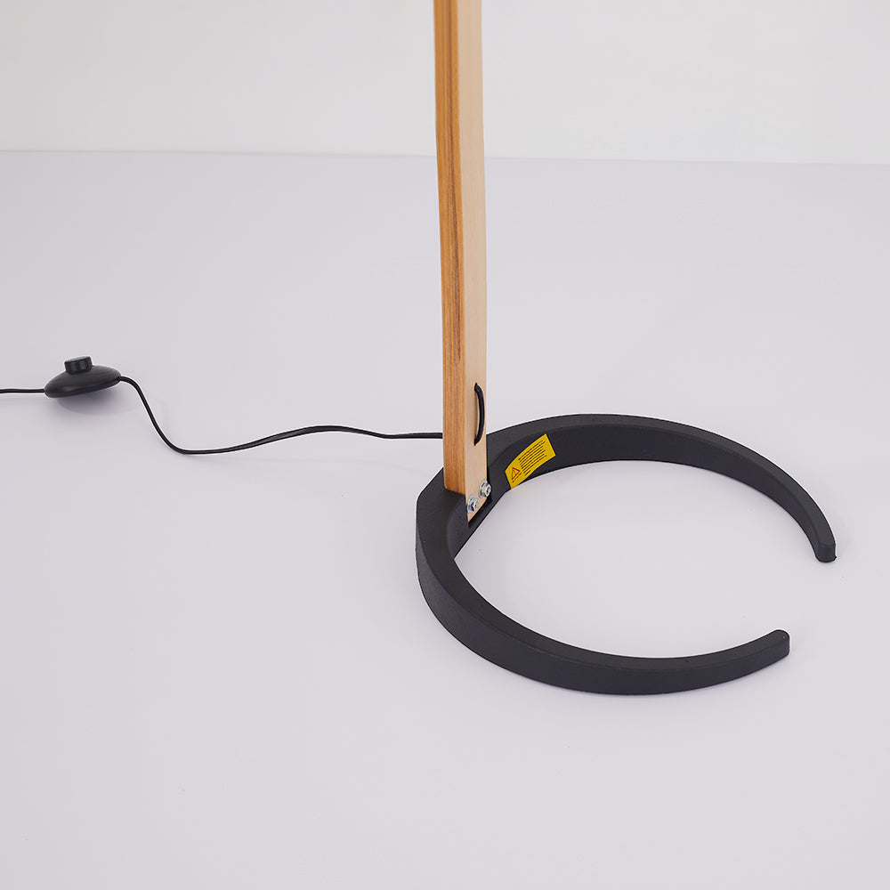 Ozawa Unique LED Beige Floor Lamp Wood/Metal Bedroom/Living Room - Cueteks