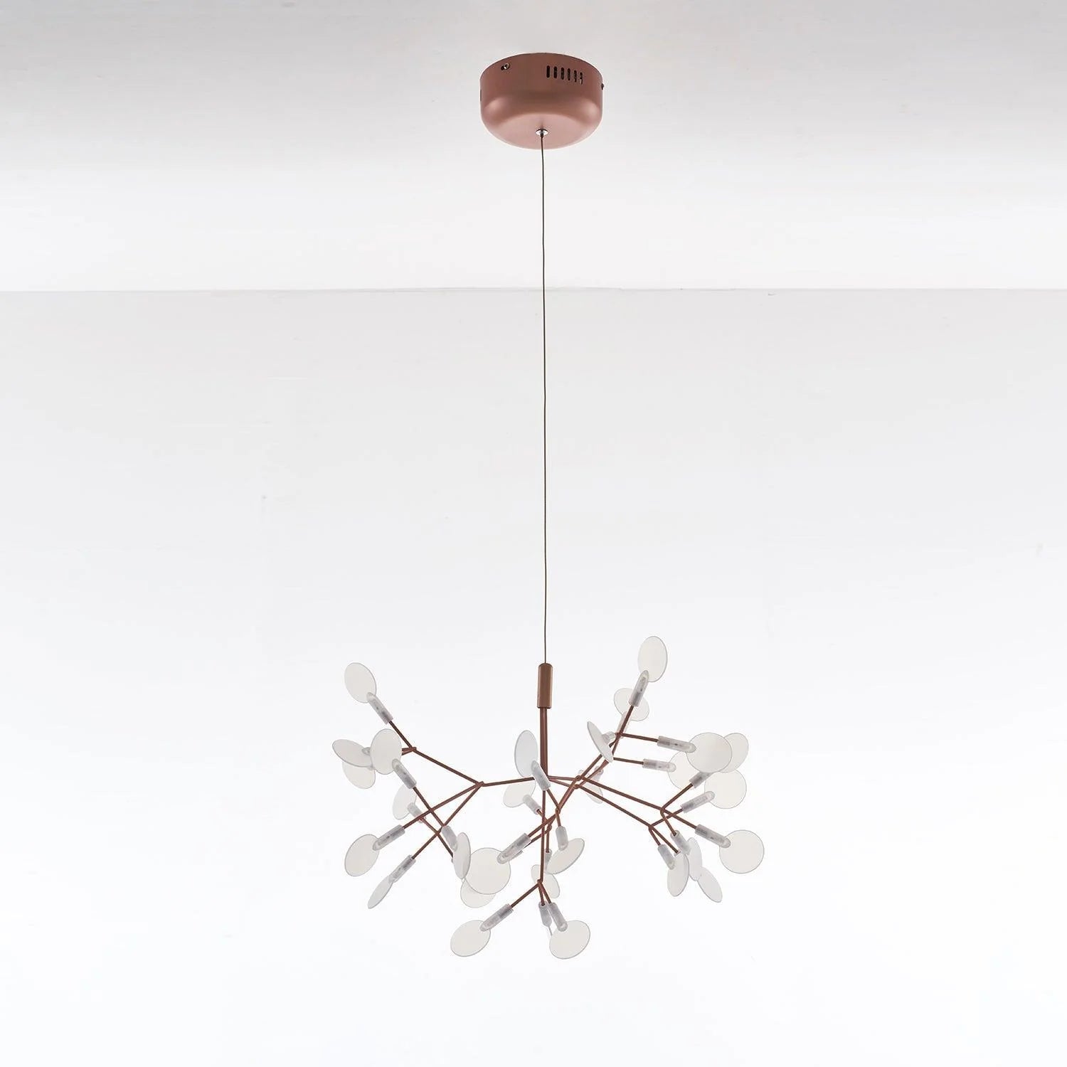 Rose Gold chandelier image for the 30-head options