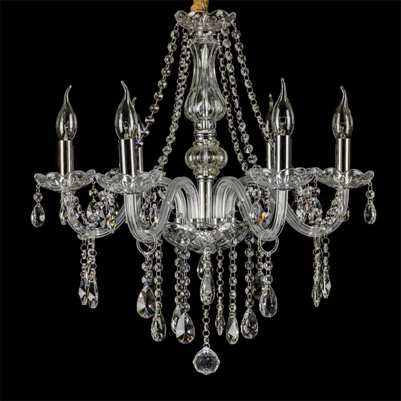 Silva Luxury Candlestick Crystal Chandelier, Clear - Cueteks