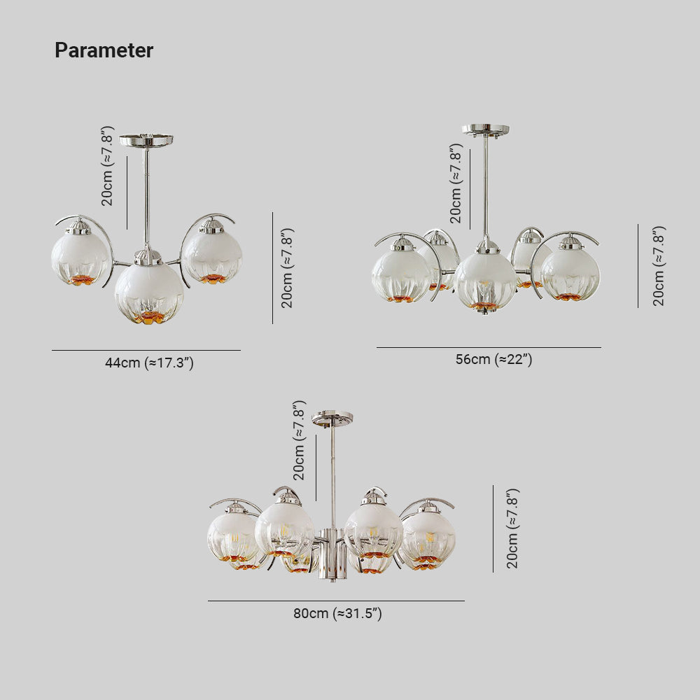 Hailie Pendant Light Gradient Flower Modern, Glass, White, Bedroom - Cueteks