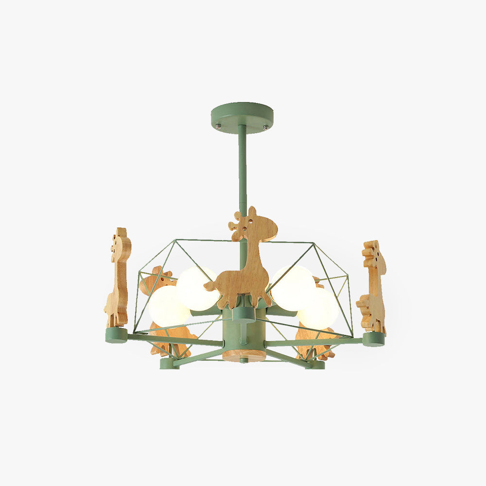 Minori Giraffes LED Flush Mount Ceiling Light - Cueteks