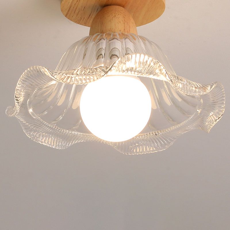 Sanna Nordic Minimalist Semi-Flush Mount Ceiling Light - Cueteks