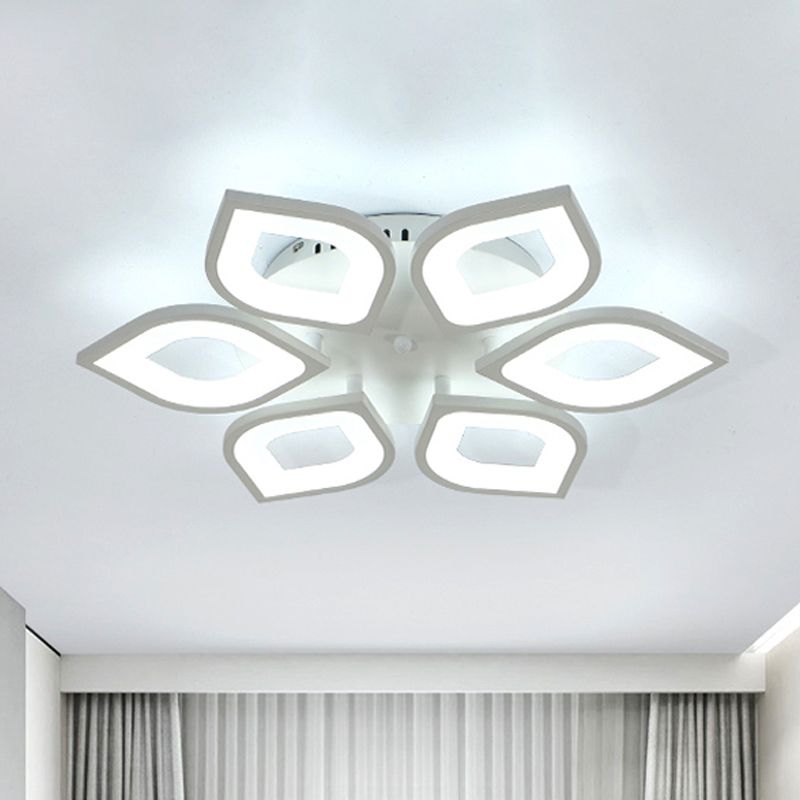 Hana six-light selection illuminated above curtains