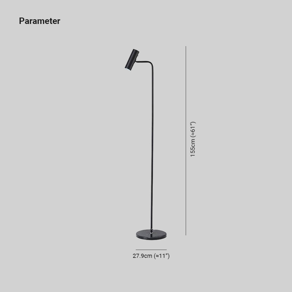 Freja Floor Lamp Vertical Modern/Minimalist, Metal, Multi-Color, Bedroom - Cueteks