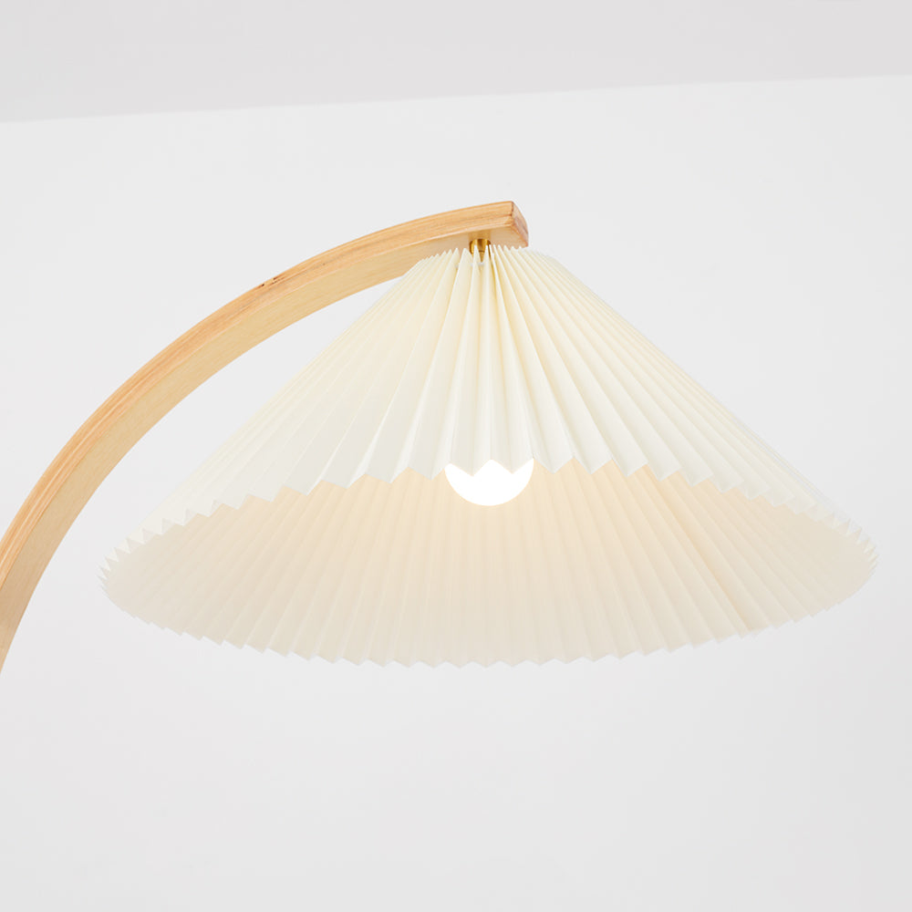 Ozawa Unique LED Beige Floor Lamp Wood/Metal Bedroom/Living Room - Cueteks
