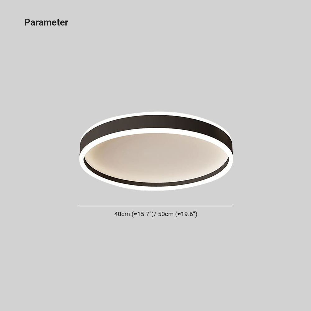 Quinn round ceiling light diagram showing 40 and 50 cm diameters