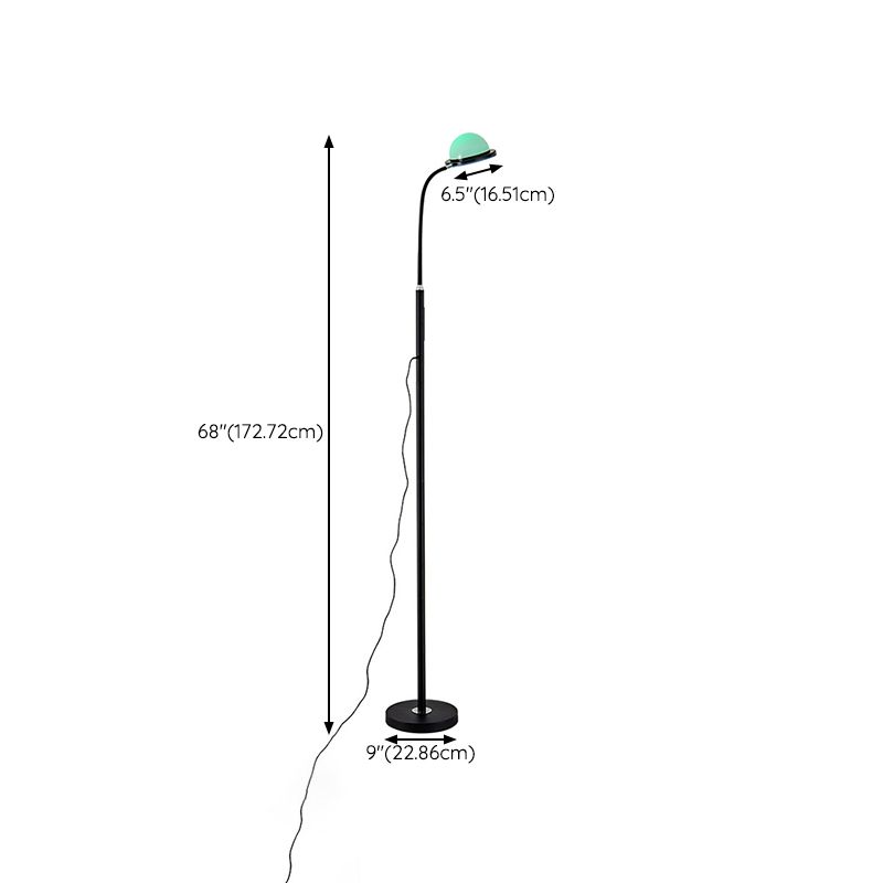 Eryn Modern Globe Metal Acrylic Floor Lamp - Cueteks