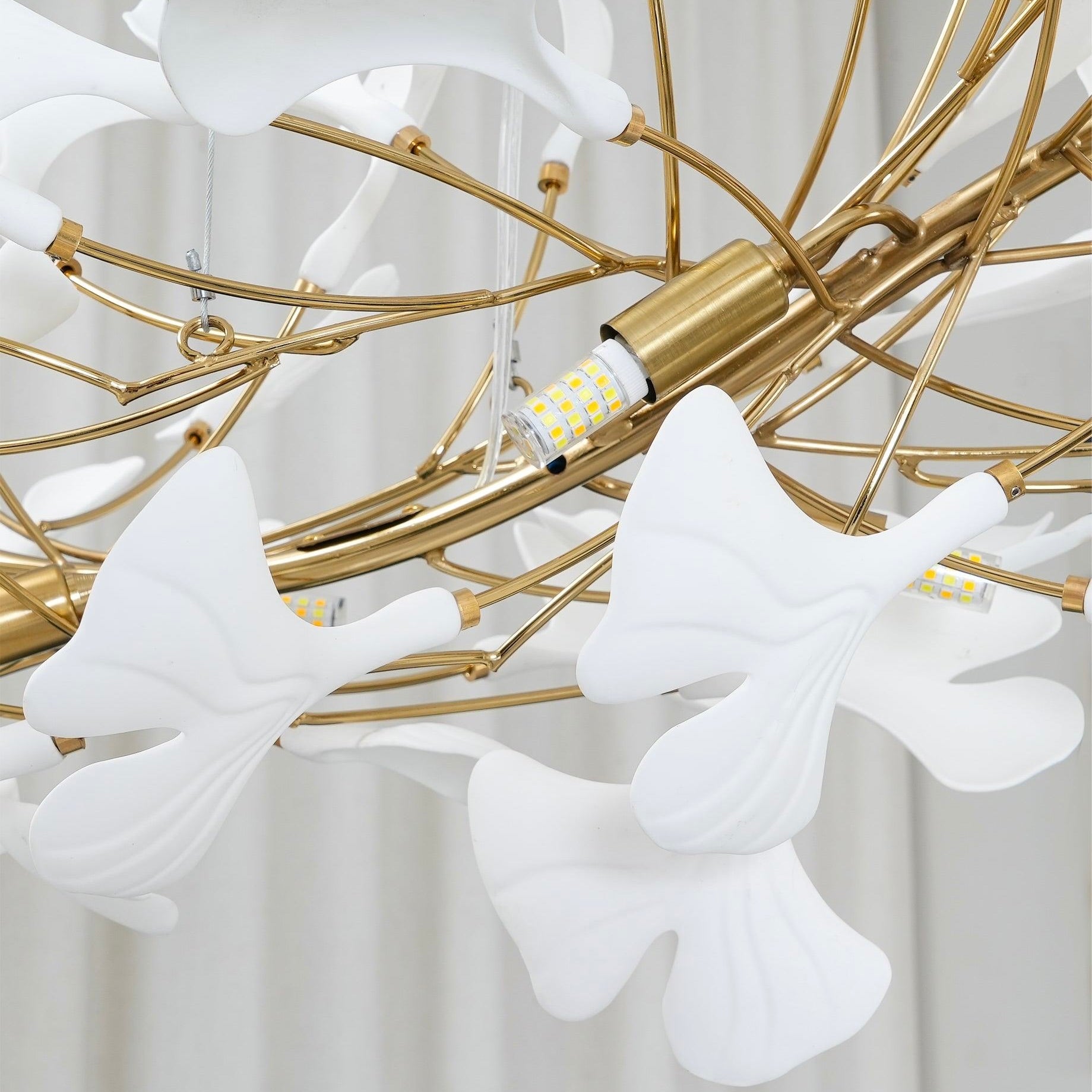 Olivia Modern Luxury Gold Entryway Chandelier Metal/Ceramics Living Room - Cueteks
