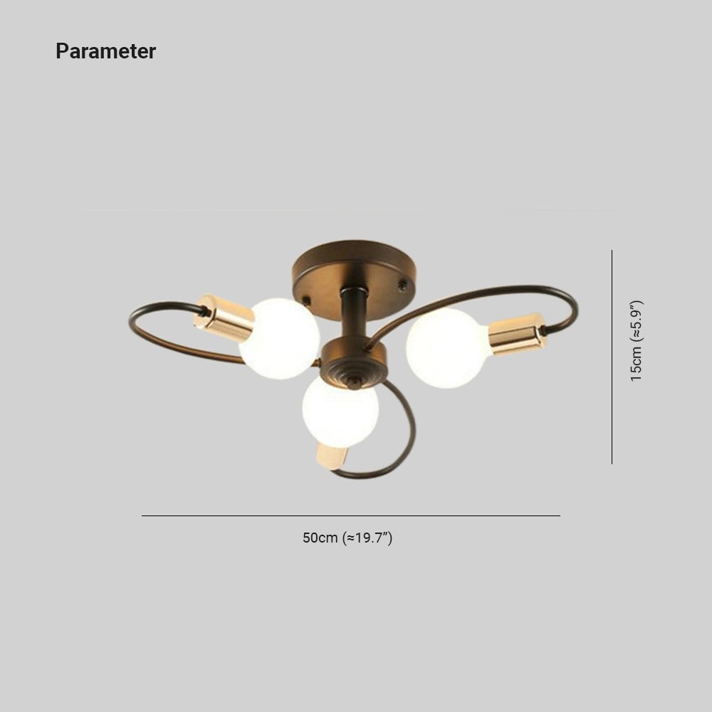 Valentina Black three-loop size drawing showing a 50 cm width and 15 cm height.