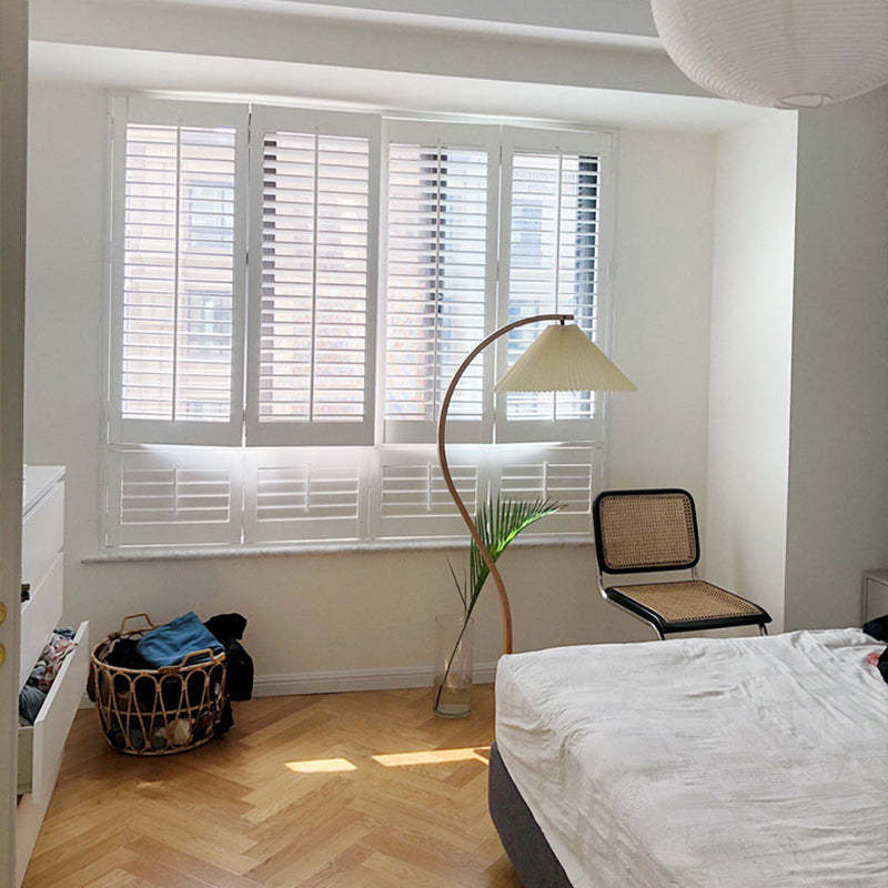 Ozawa Unique LED Beige Floor Lamp Wood/Metal Bedroom/Living Room - Cueteks