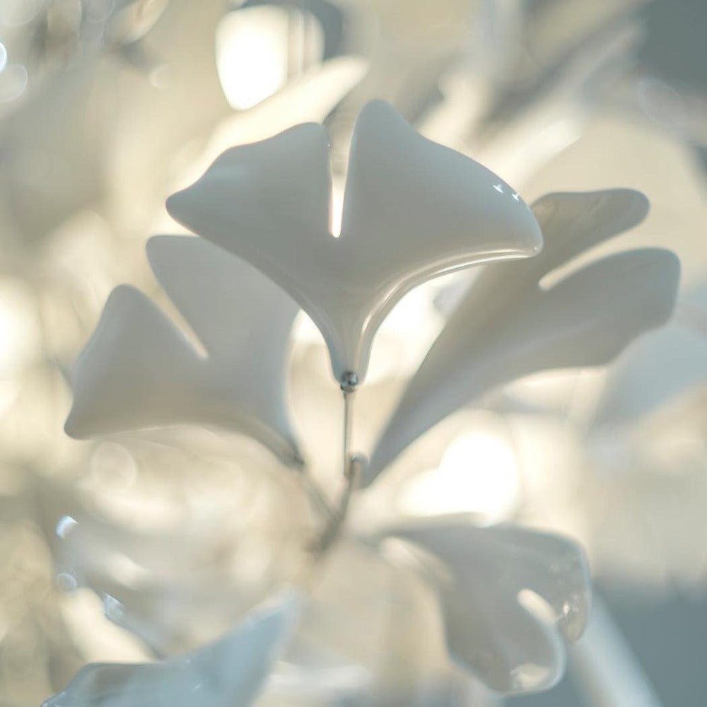 Olivia Modern Leaf Chandelier Metal/Ceramic Bedroom/Living Room - Cueteks