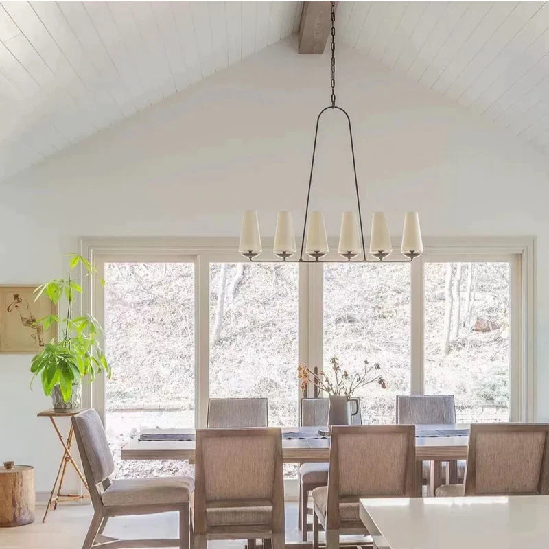 Alessio Design LED Chandeliers White Black Metall Bedroom Kitchen - Cueteks