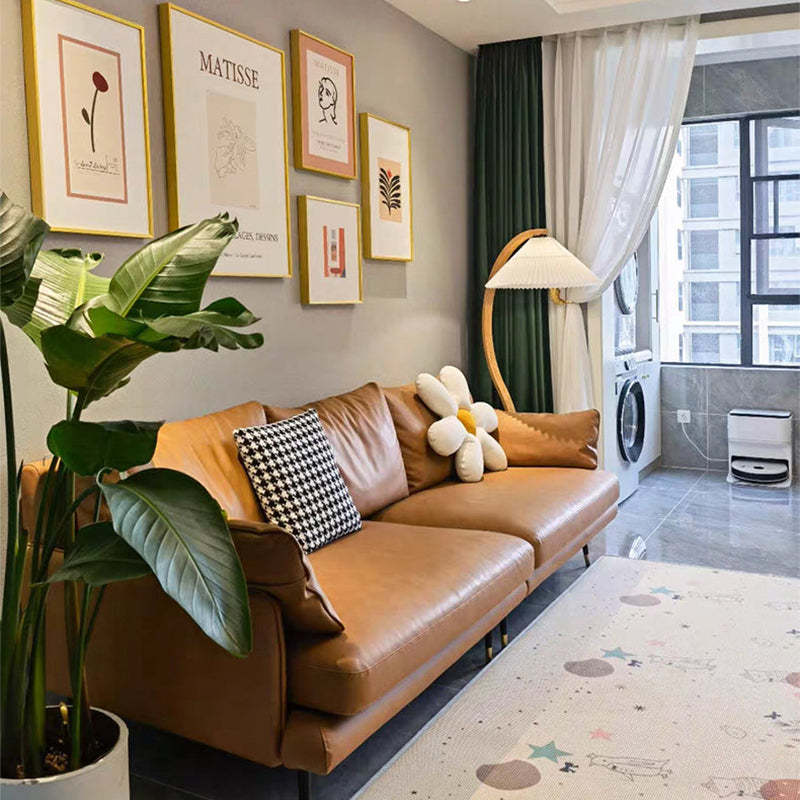 Ozawa Unique LED Beige Floor Lamp Wood/Metal Bedroom/Living Room - Cueteks