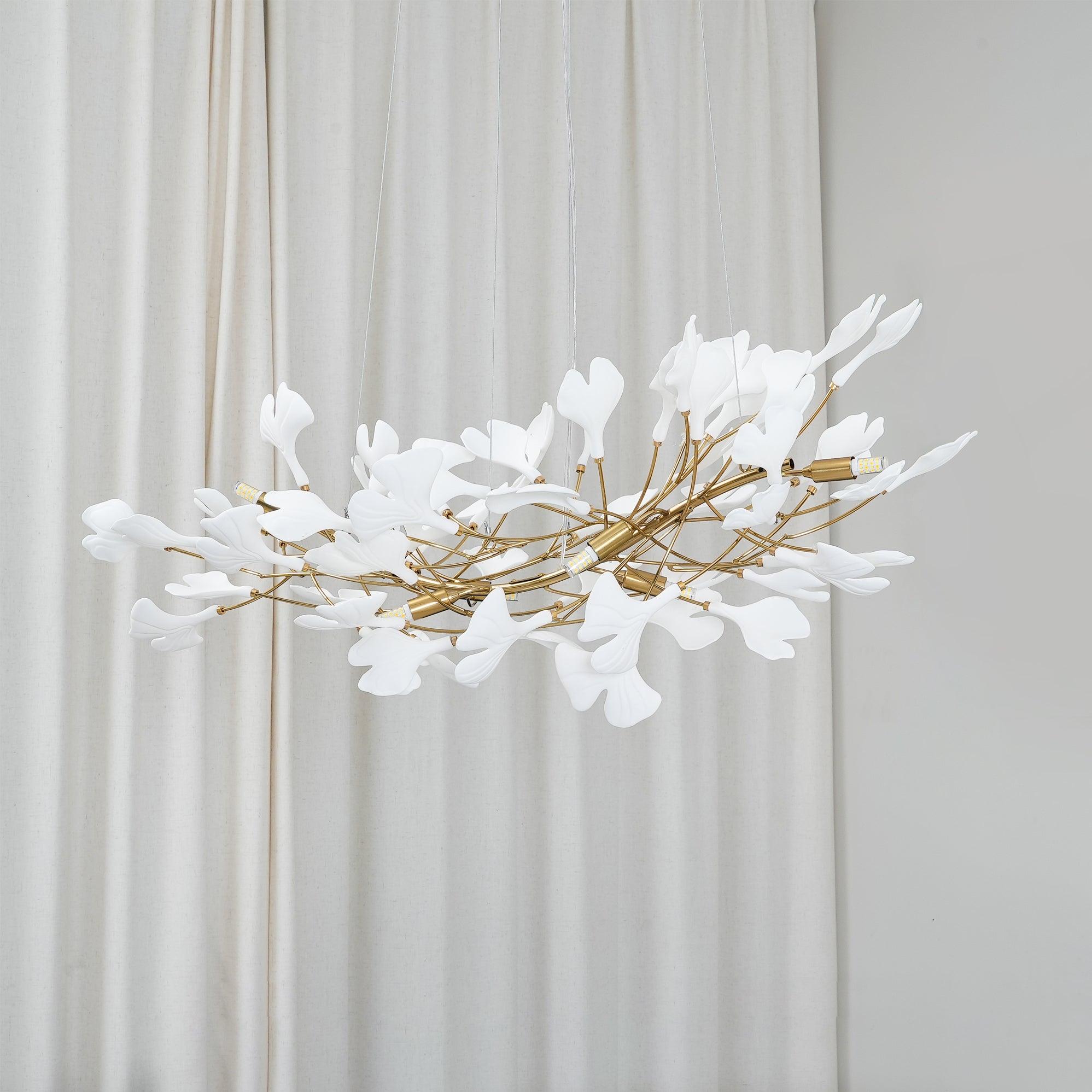 Olivia Modern Luxury Gold Entryway Chandelier Metal/Ceramics Living Room - Cueteks