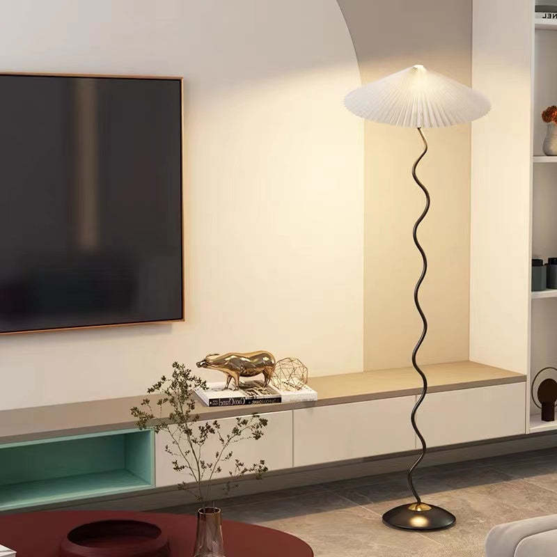 Renée Modern LED Mushroom Floor Lamp Metal Bedroom/Living Room - Cueteks