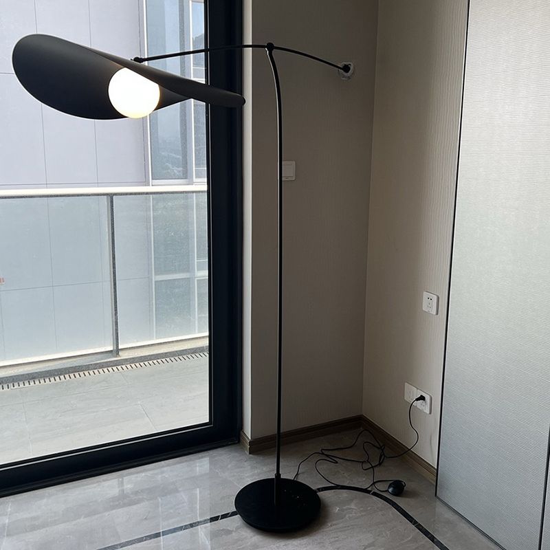 Carins Modern Bowl Linear Metal Glass Floor Lamp,Black /Gold - Cueteks