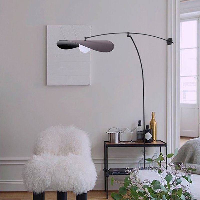 Carins Modern Bowl Linear Metal Glass Floor Lamp,Black /Gold - Cueteks