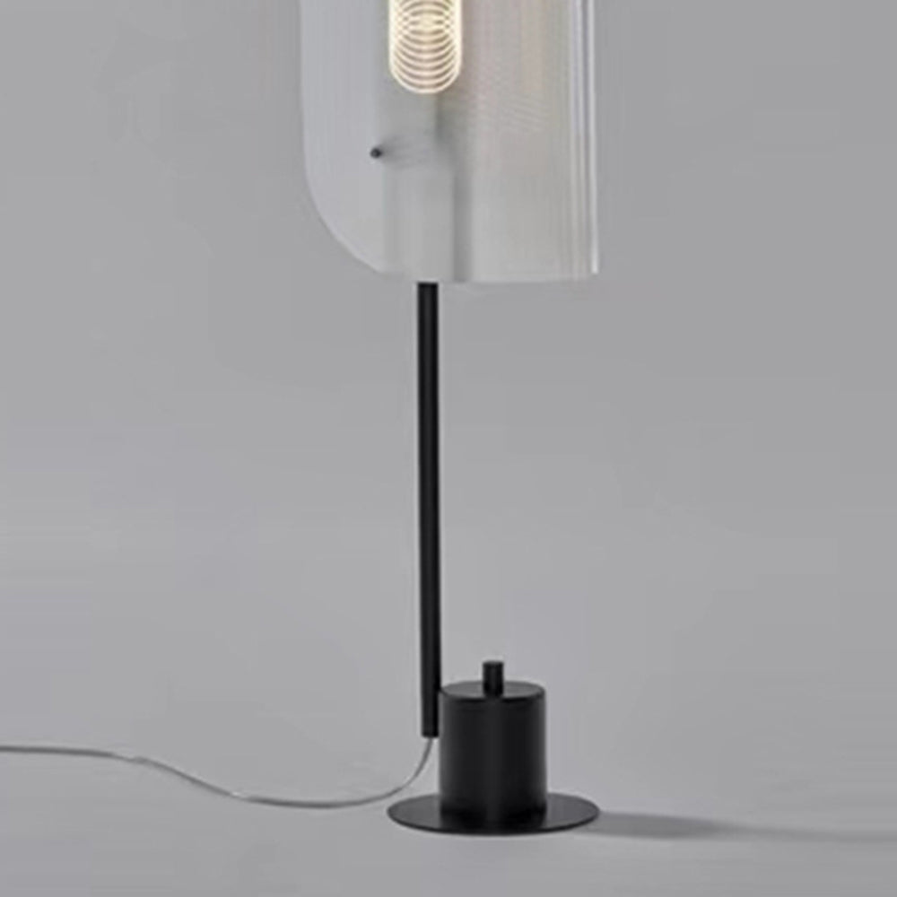Salgado Nordic Minimalistic White Floor Lamp, Metal & Acrylic - Cueteks