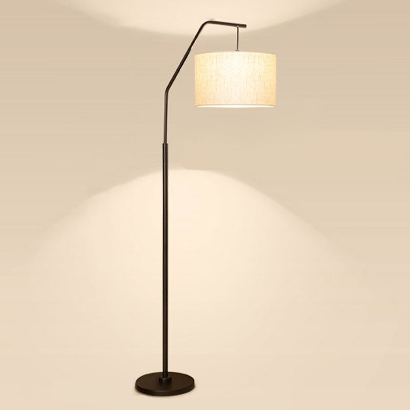 Eryn Cylinder Shape Floor Lamp, Over Arching Floor Lamp, Unique - Cueteks
