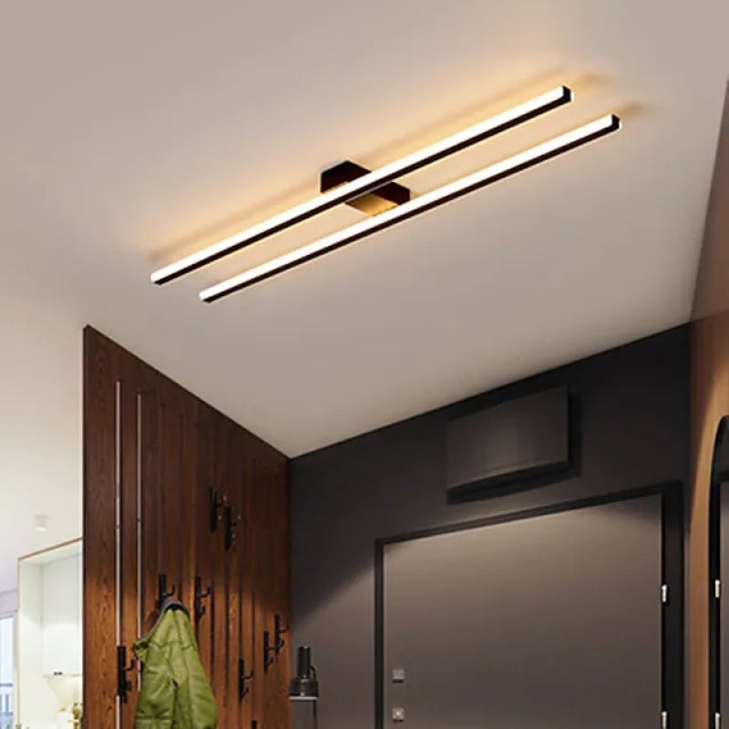 Edge Modern Minimalist LED Flush Mount Ceiling Light Bedroom - Cueteks