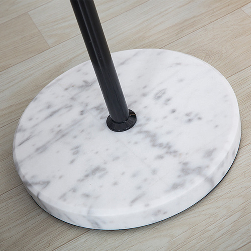 Carins Minimalist Geometric Marble Base/Metal Floor Lamp - Cueteks
