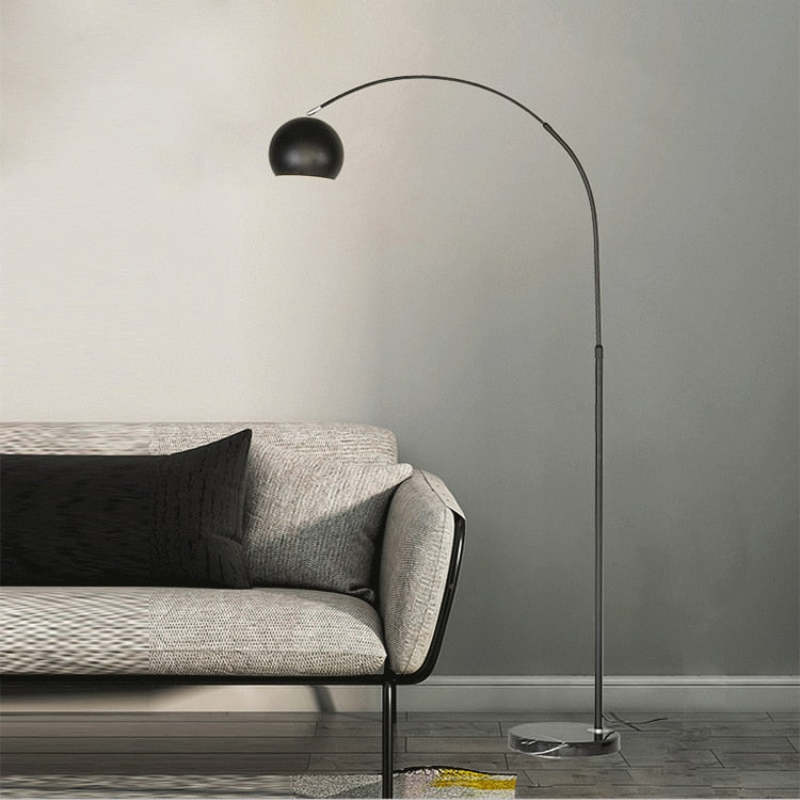 Macaron Modern Fishing 1 Light Arc Floor Lamp Metal - Cueteks