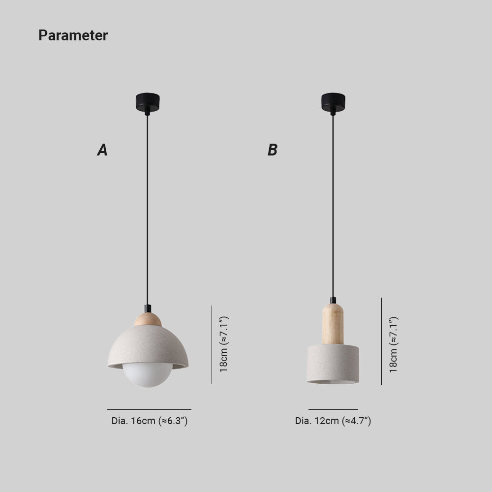 Ozawa A/B diagram showing A at 16 cm diameter and B at 12 cm, both 18 cm body height.