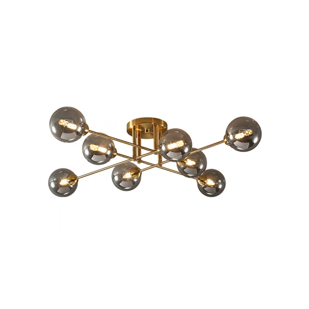 Valentina Industrial Glass Globe Chandelier LED, 6 Style - Cueteks