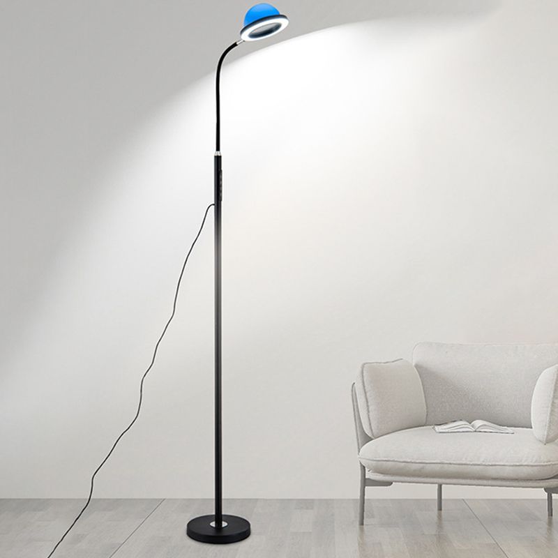Eryn Modern Globe Metal Acrylic Floor Lamp - Cueteks