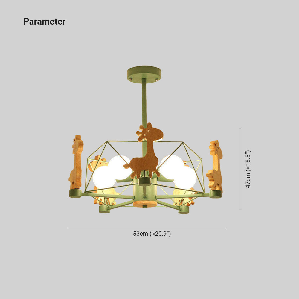 Minori Giraffes LED Flush Mount Ceiling Light - Cueteks