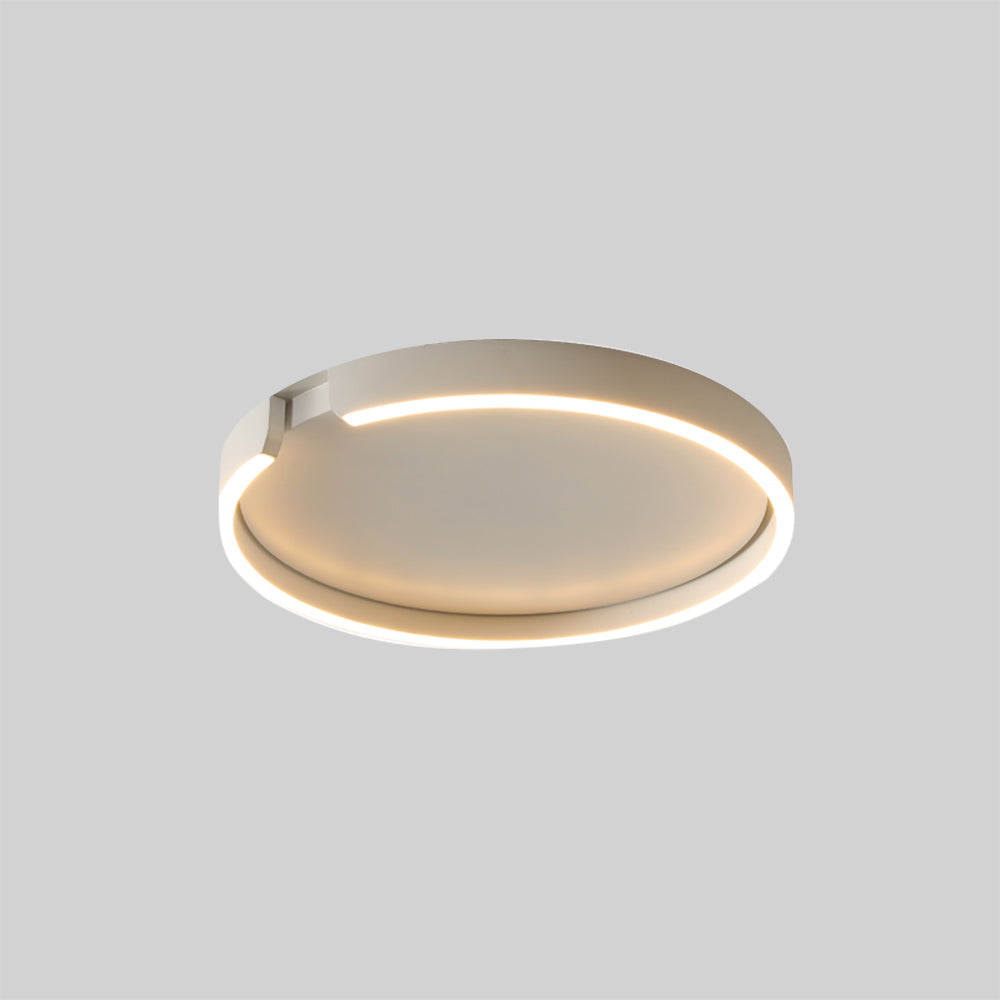 White Edge ring ceiling light with a warm glowing edge