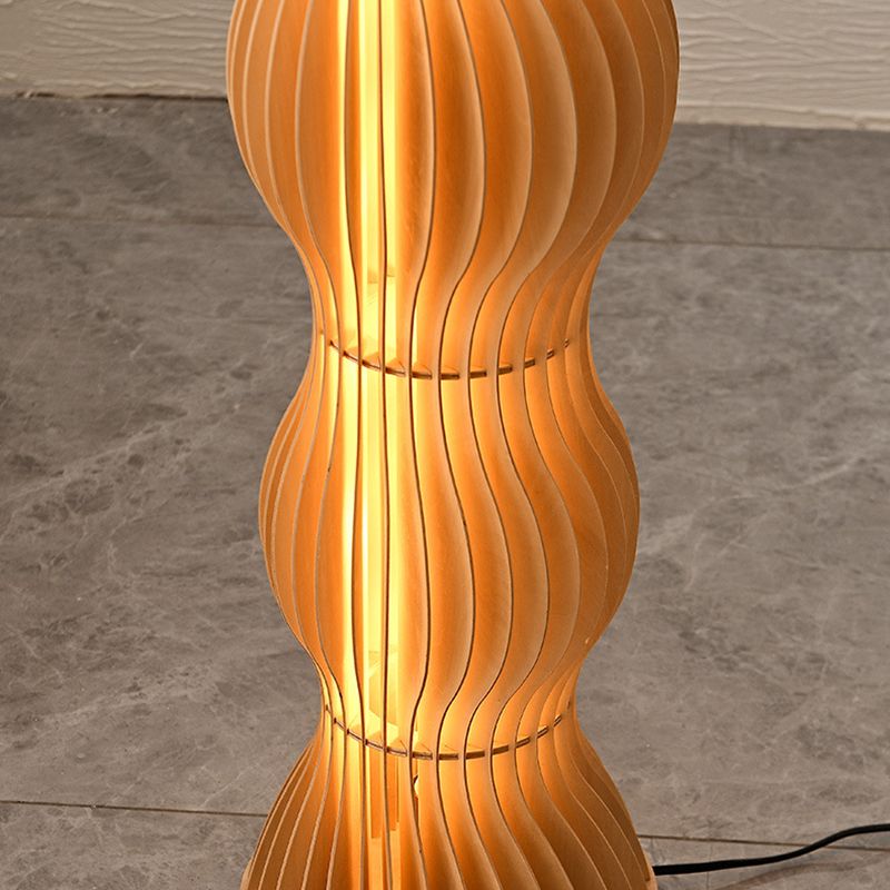 Ozawa Floor Lamp Unique Modern, Wooden Creative - Cueteks