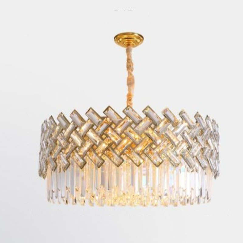 Marilyn Luxury Gold Chandelier, Crystal & Metal - Cueteks