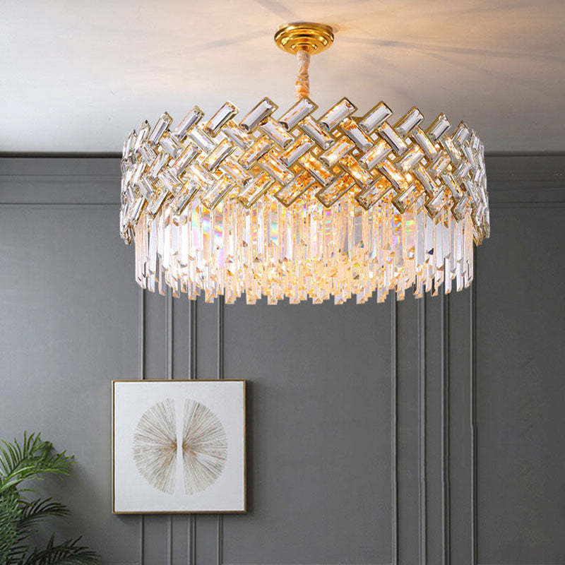 Marilyn Luxury Gold Chandelier, Crystal & Metal - Cueteks