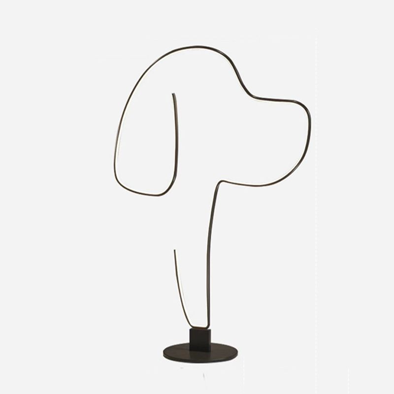 Edge Modern Cat/Dog  Linear Metal Acrylic Floor Lamp - Cueteks
