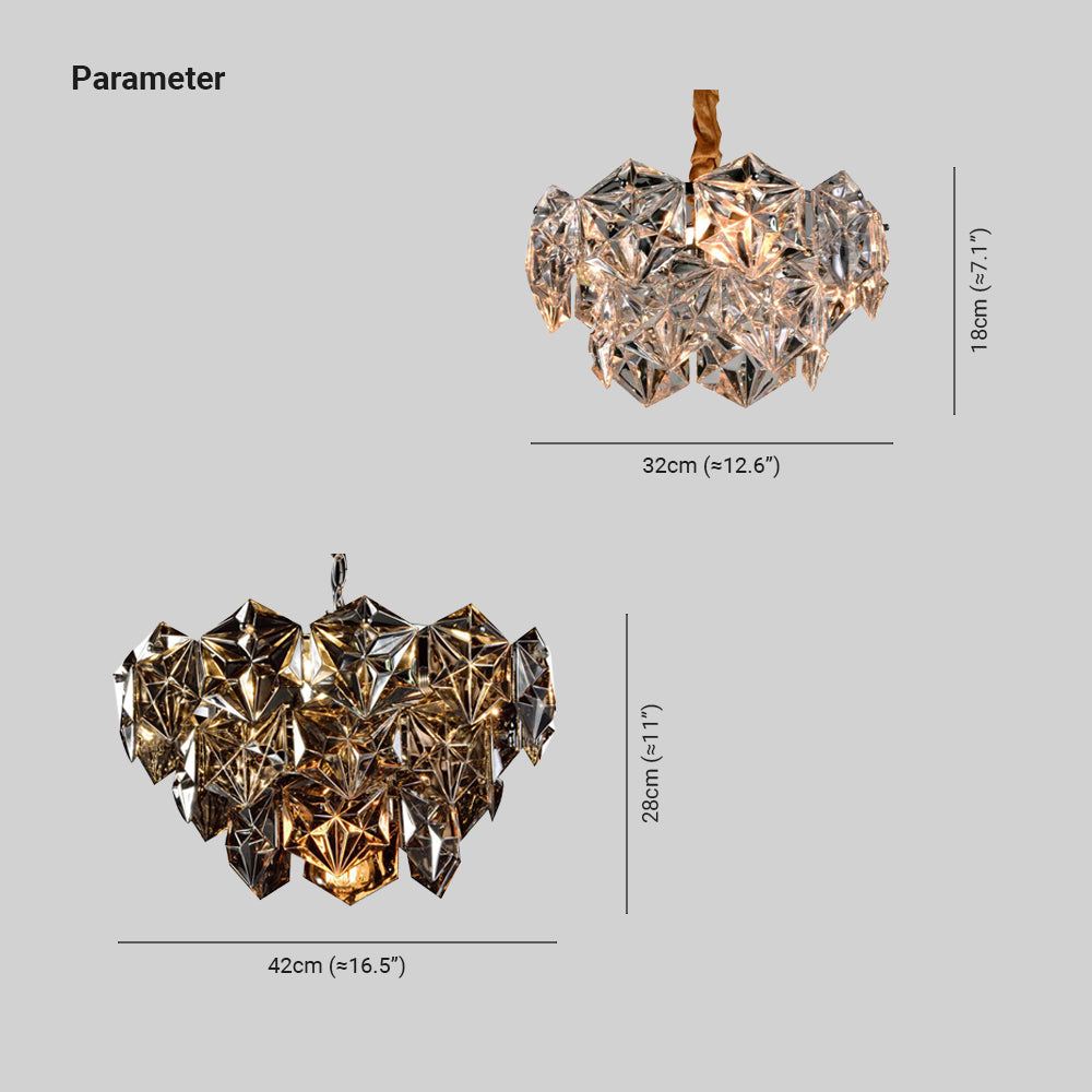 Marilyn Luxury Crystal Pendant Light for Living Room - Cueteks
