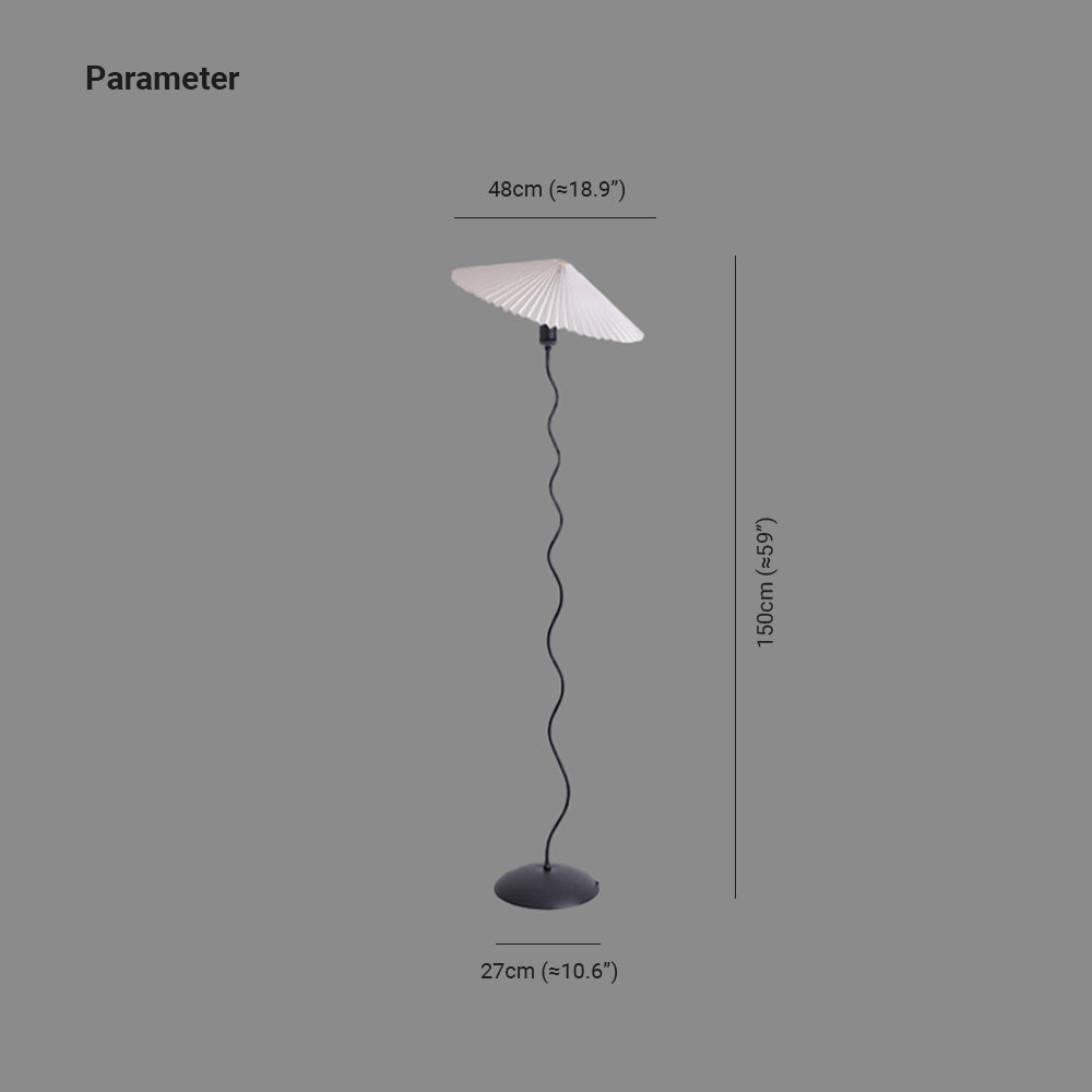 Renée Modern LED Mushroom Floor Lamp Metal Bedroom/Living Room - Cueteks
