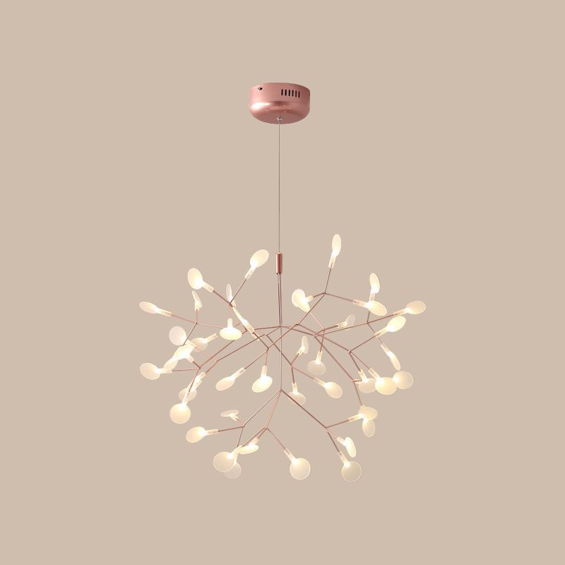 Rose Gold chandelier image for the 45-head options
