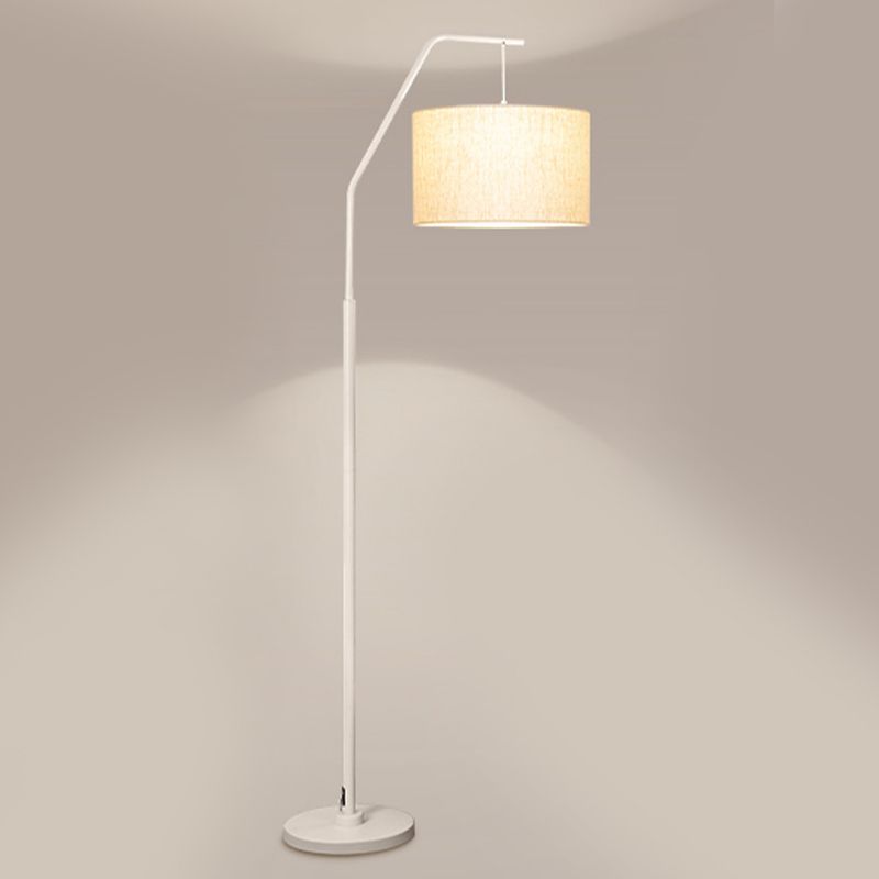 Eryn Cylinder Shape Floor Lamp, Over Arching Floor Lamp, Unique - Cueteks